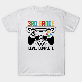 3rd Grade Level Complete Gamer Boys Graduation Gifts T-Shirt